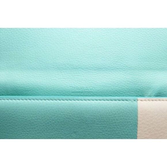 Tiffany & Co Tiffany & CO Continental Flap Bicolor Wallet Long Wallet Leather - Picture 8 of 9